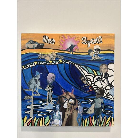 Bruce Reynolds Collage Original Art 2007 The Spot 20” X 20”